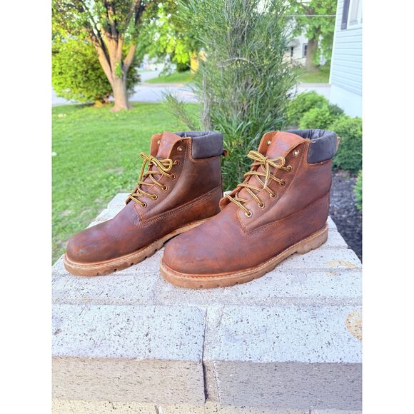 B.A.T. Work Insulated Leather Boots Mens 13 Brown Thermal Oil Resistant Laced main image 10